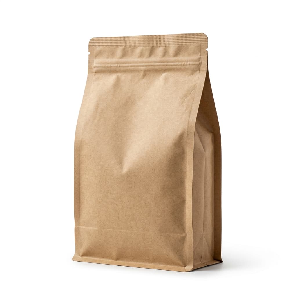 Kraft paper side gusset tea bag