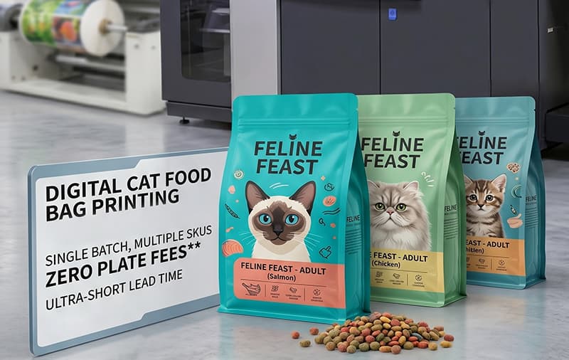 Digital Printed Cat Food Bags