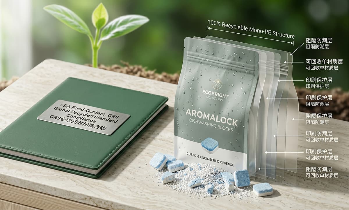 Eco Materials for Dishwashing Block Bags