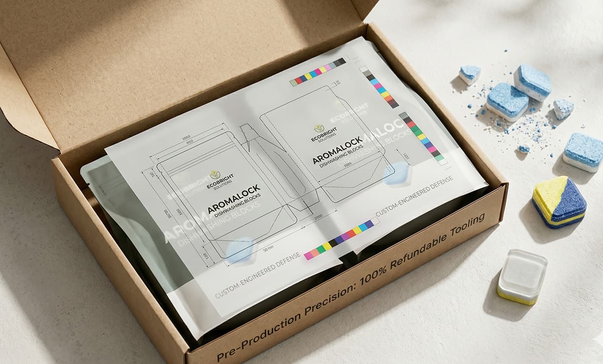 Free Samples for Dishwashing Block Bag Verification