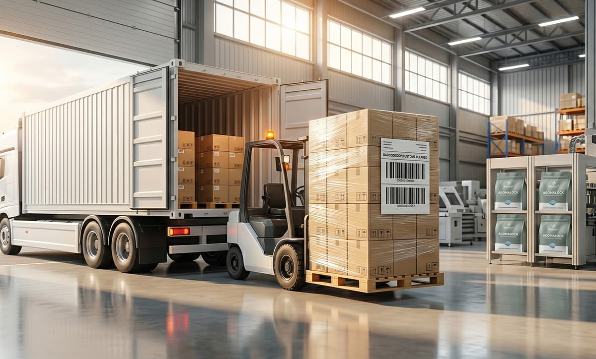 DDP Delivery for Dishwashing Block Bags